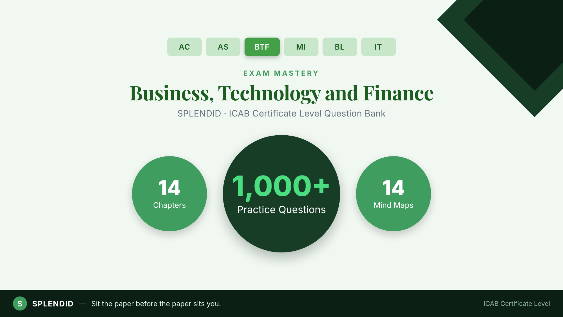 Business Technology & Finance Exam Mastery